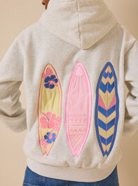 Morgan Chasing Waves Embroidered Hoodie Detail 6 - AS Kids