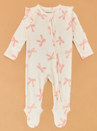 Pretty Bows Ruffle Footie - AS Kids