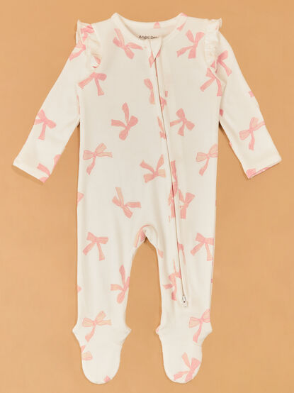 Pretty Bows Ruffle Footie - AS Kids