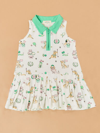 Country Club Dog Toddler Tennis Dress - ALTAR'D STATE KIDS
