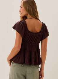 Jilliann Tiered Babydoll Top Detail 5 - AS Kids