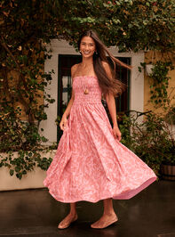 Malibu Floral Midi Dress Detail 2 - AS Kids