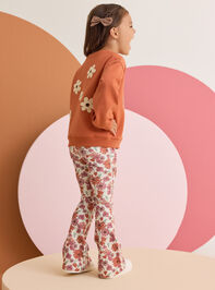 Leah Floral Flare Legging Detail 3 - AS Kids