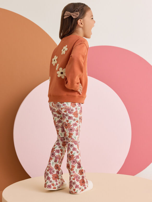 Leah Floral Flare Legging Detail 3 - AS Kids