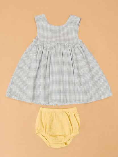 Genevieve Gingham Bow Back Dress - ALTAR'D STATE KIDS