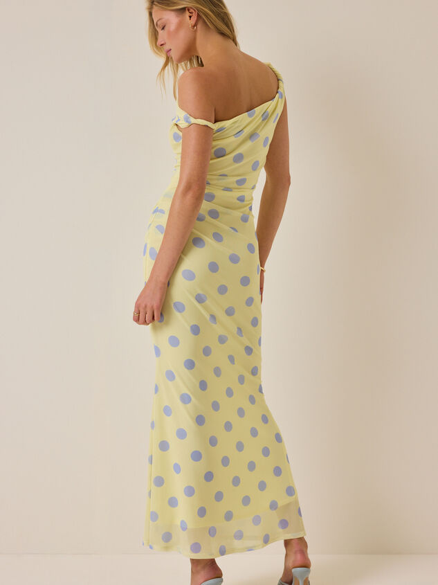 Melany Polka Dot Maxi Dress Detail 5 - ALTAR'D STATE KIDS