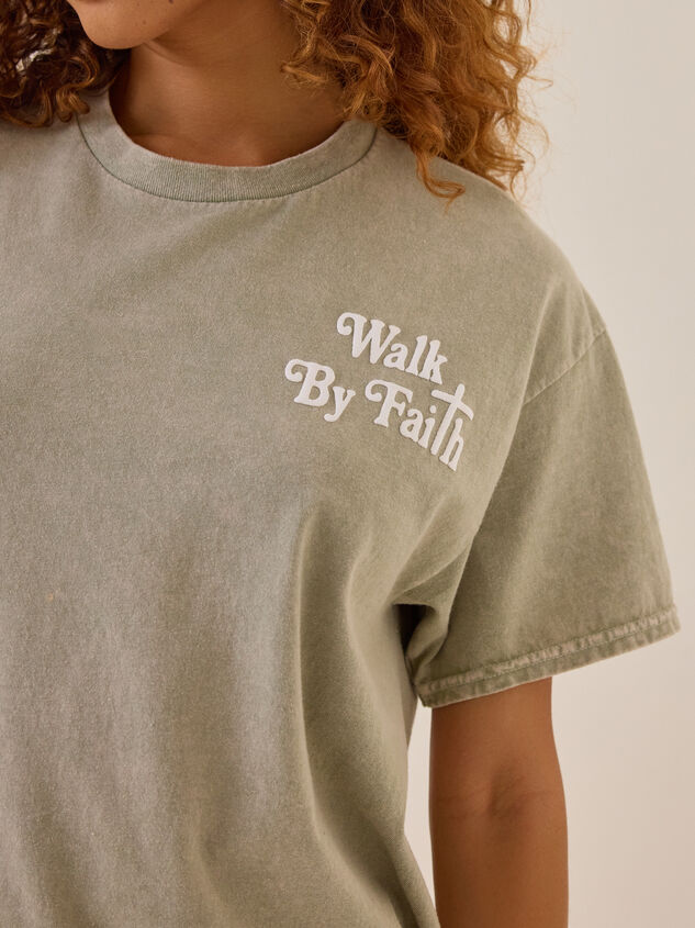 Walk By Faith Oversized Tee Detail 3 - AS Kids