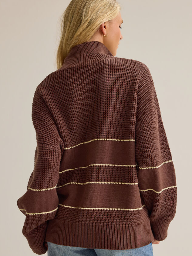 Lottie Stripe Button Up Sweater Detail 4 - AS Kids
