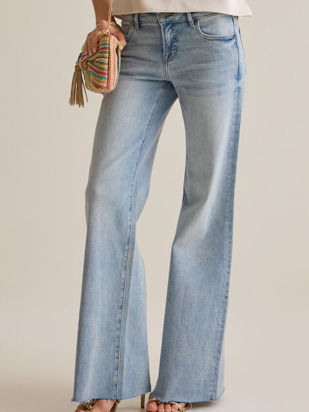 Lucie Low Rise Relaxed Flare Jeans Detail 4 - AS Kids