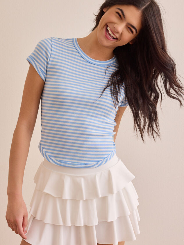 Balanced Stripe Baby Tee Detail 4 - ALTAR'D STATE KIDS