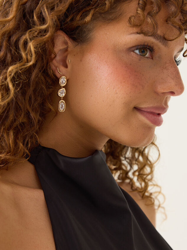 Evalyn Bezel Linear Earring - AS Kids