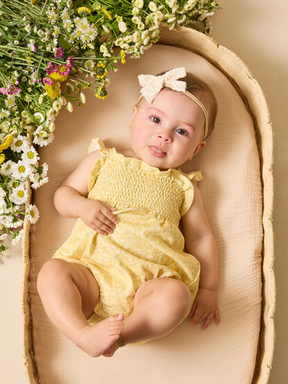 Amy Floral Smocked Bubble - ALTAR'D STATE KIDS