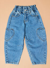 Holly Heart Barrel Jean Detail 2 - ALTAR'D STATE KIDS