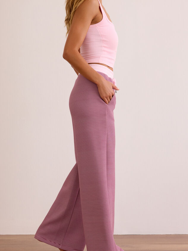Supersoft Striped Wide Leg Pant Detail 4 - AS Kids