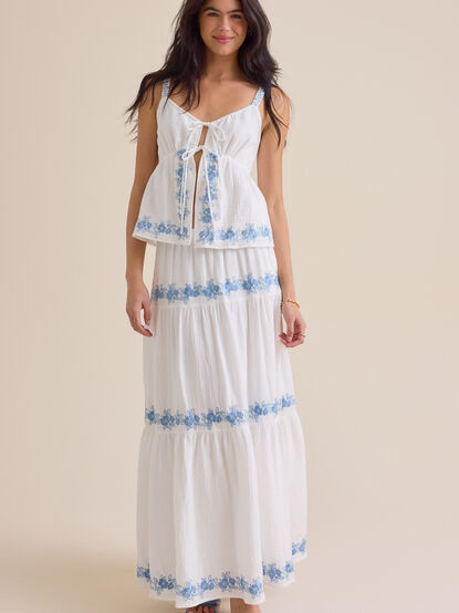 Addy Embroidered Maxi Skirt - ALTAR'D STATE KIDS
