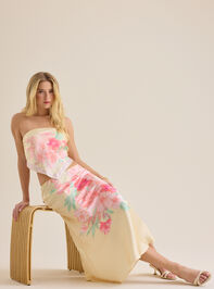 Luka Satin Floral Skirt - AS Kids