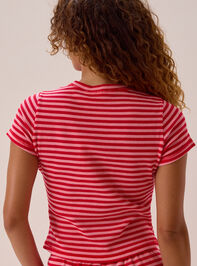 Lola Stripe Tee Detail 3 - AS Kids