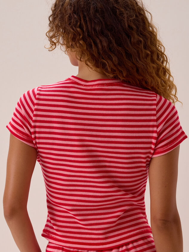 Lola Stripe Tee Detail 3 - AS Kids
