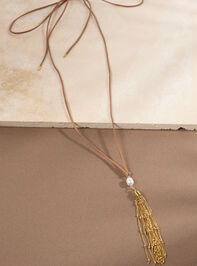 Tassel Wrap Necklace Detail 2 - ALTAR'D STATE KIDS