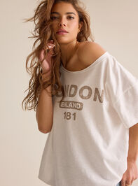 London Off Shoulder Tee - AS Kids
