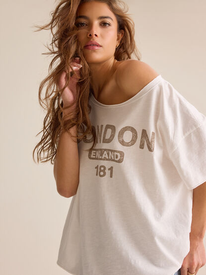 London Off Shoulder Tee - AS Kids