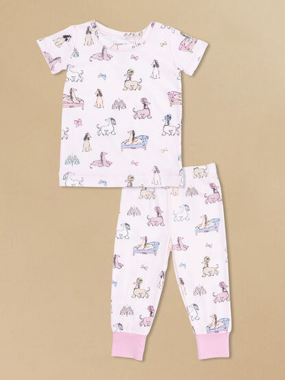 Fancy Dog Short Sleeve Lounge Set - AS Kids