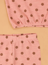 Louise Long Sleeve and Pant Dot Set Detail 2 - AS Kids