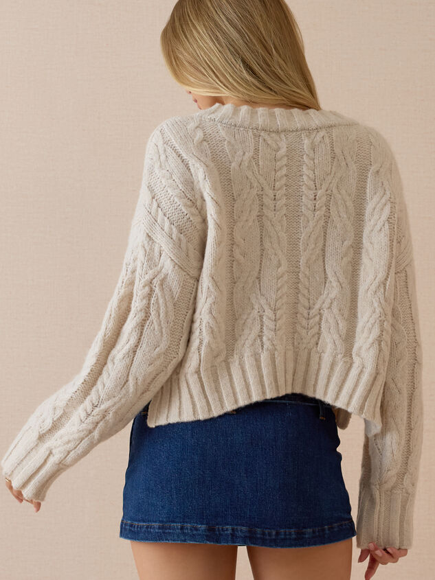 Kaia Cropped Sweater Detail 5 - AS Kids