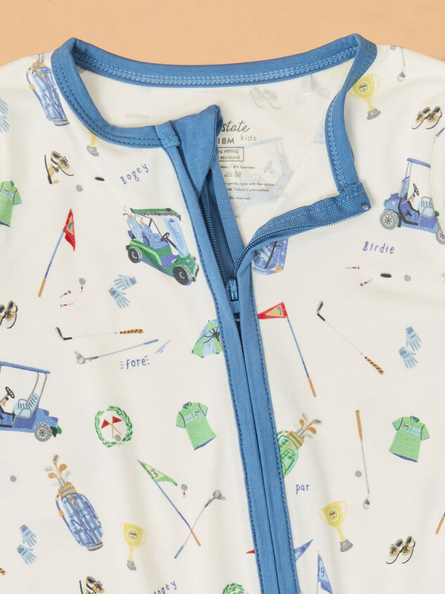 Golf Things Footless Sleeper Detail 3 - ALTAR'D STATE KIDS