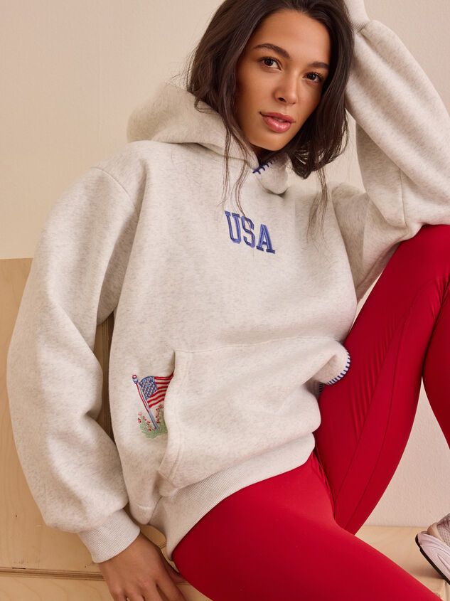 God Bless America Hoodie Detail 5 - ALTAR'D STATE KIDS