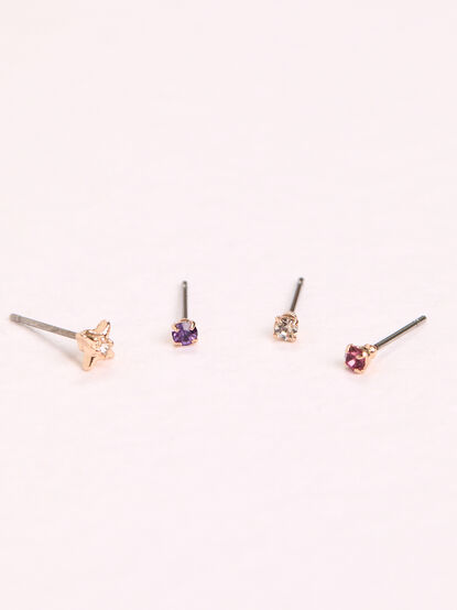 Multicolor Stud Earring Pack - AS Kids