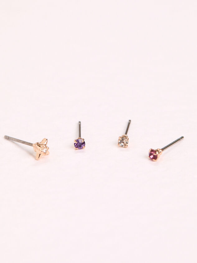Multicolor Stud Earring Pack Detail 2 - AS Kids