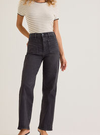 Carlin High Rise Straight Leg Jean Detail 3 - AS Kids