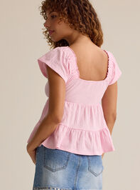 Leylani Tiered Babydoll Top Detail 4 - AS Kids