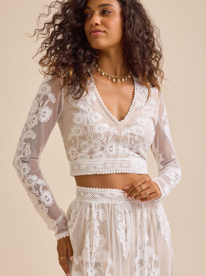 Arissa Floral Embroidered Top - ALTAR'D STATE KIDS