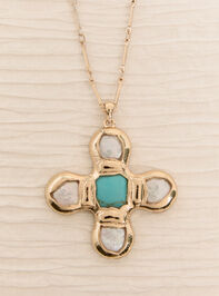 Seaside Grace Cross Necklace Detail 3 - AS Kids
