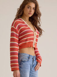 Rienna Striped Tie Front Top Detail 3 - ALTAR'D STATE KIDS