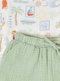 Club Mediterranean Short Sleeve Set Detail 2 - ALTAR'D STATE KIDS