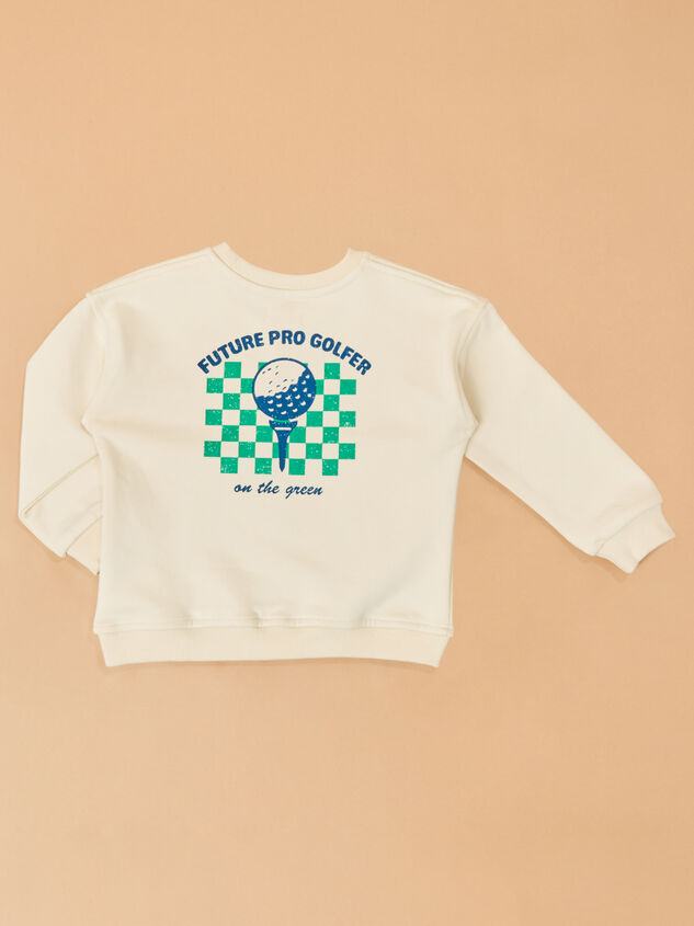 Tee Time Golf Sweatshirt Detail 2 - ALTAR'D STATE KIDS