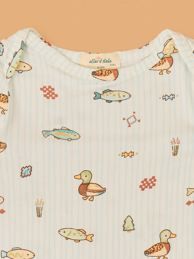 Lake Cuties Long Sleeve Bodysuit Detail 2 - AS Kids