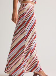 Hutton Striped Midi Skirt Detail 5 - AS Kids