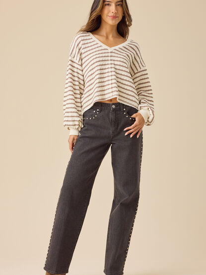 Raelynn V-Neck Striped Top - ALTAR'D STATE KIDS