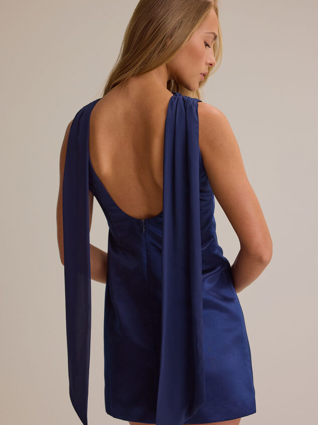 Alma Satin Mini Dress Detail 2 - AS Kids
