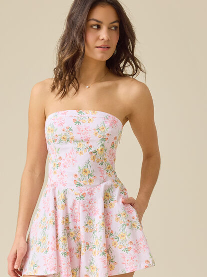 Annie Strapless Floral Romper - ALTAR'D STATE KIDS