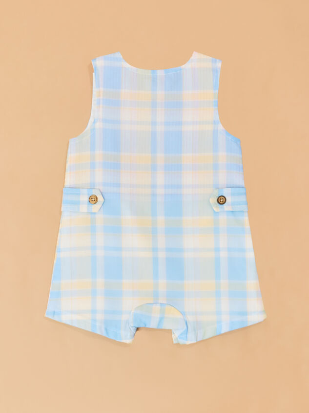 Griffin Gingham Shortall by Mudpie Detail 4 - ALTAR'D STATE KIDS