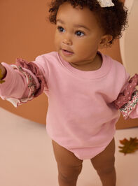Carly Ruffle Sweatshirt Bubble Detail 2 - AS Kids