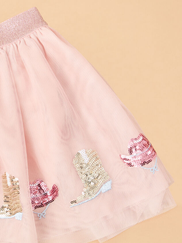 Yee Haw Sequin Tutu Skirt Detail 2 - ALTAR'D STATE KIDS