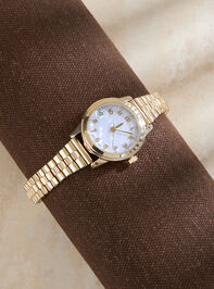 Mother of Pearl Stretch Round Watch Detail 2 - ALTAR'D STATE KIDS