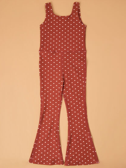 Hannah Heart Flare Jumpsuit - AS Kids