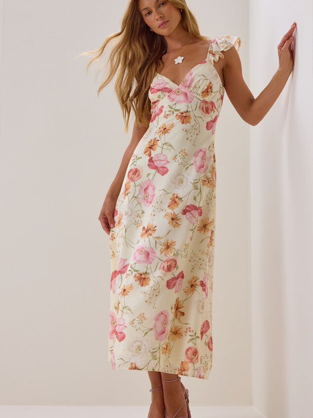 Indy Floral Maxi Dress Detail 2 - AS Kids